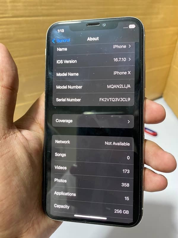 iphone X 256gb non pta 3