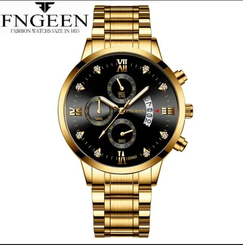 FNGEEN Men's Watch High-Quality Steel Strap 15