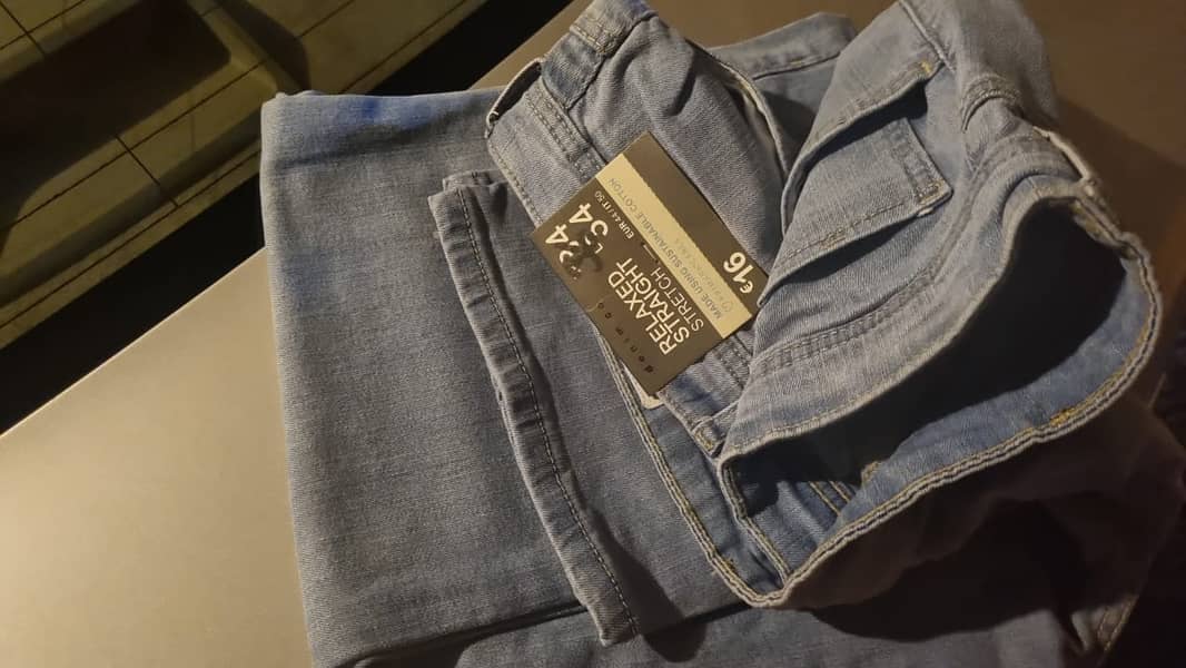 Mens stitched denim pents 1