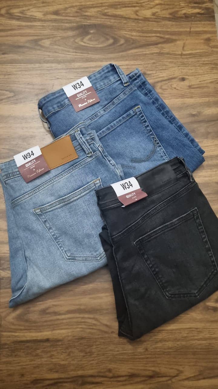 Mens stitched denim pents 3