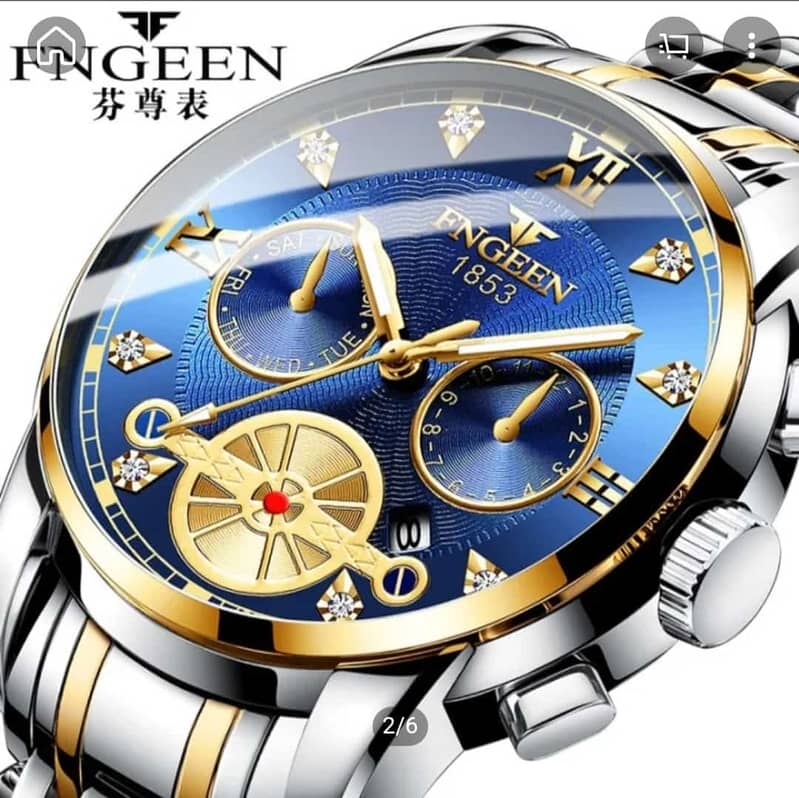 FNGEEN Men's Watch High-Quality Steel Strap 11