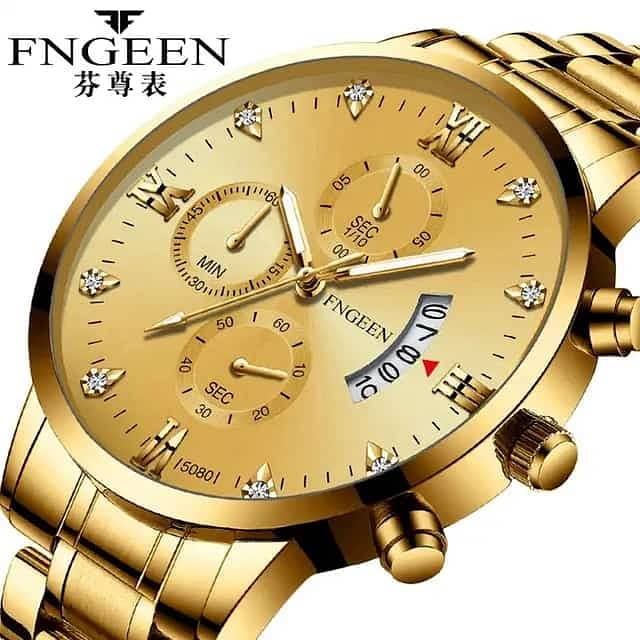 FNGEEN Men's Watch High-Quality Steel Strap 13