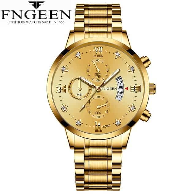 FNGEEN Men's Watch High-Quality Steel Strap 14