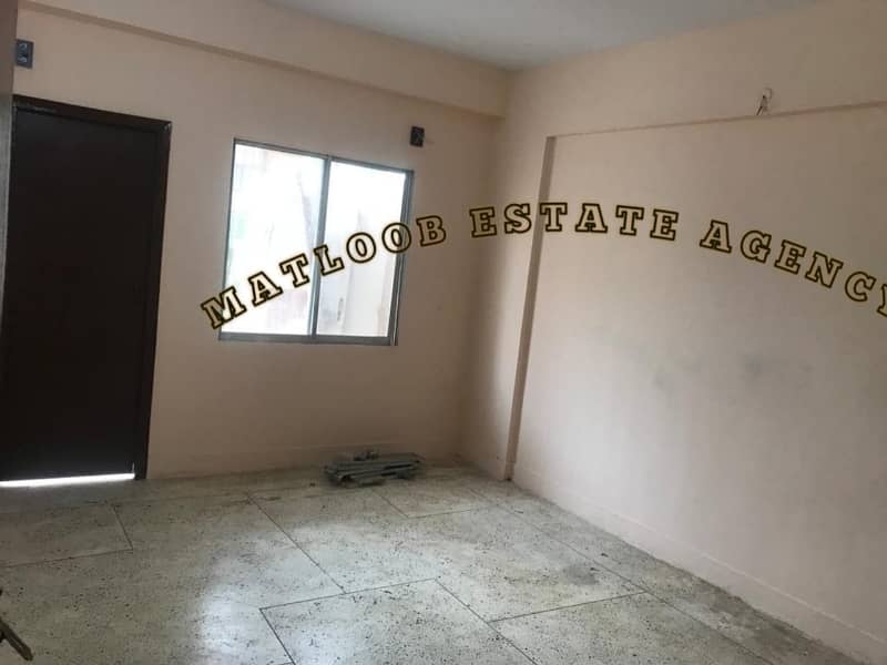 2 bedroom drawing dining 1st floor 1100sqft Flat For Rent Block k North Nazimabad 6