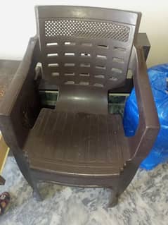 dark brown color 4 chairs