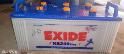 Exide battery 240 model 180 Ahm