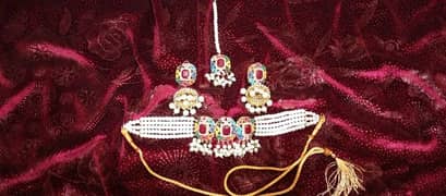 mehndi multi shaded jewelry set