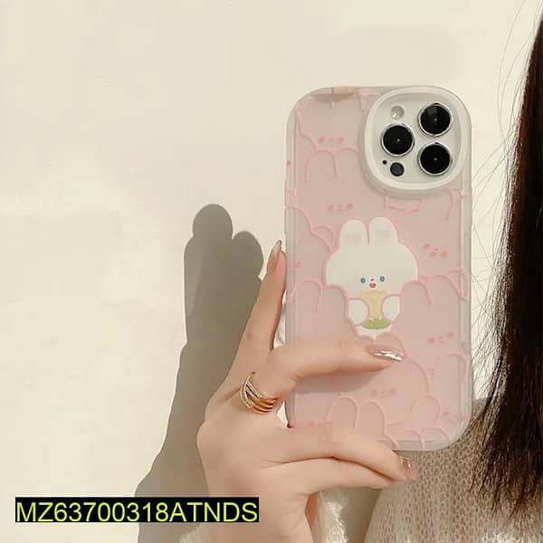 iPhone back Case only-Cute Pink Rabbits Design 2