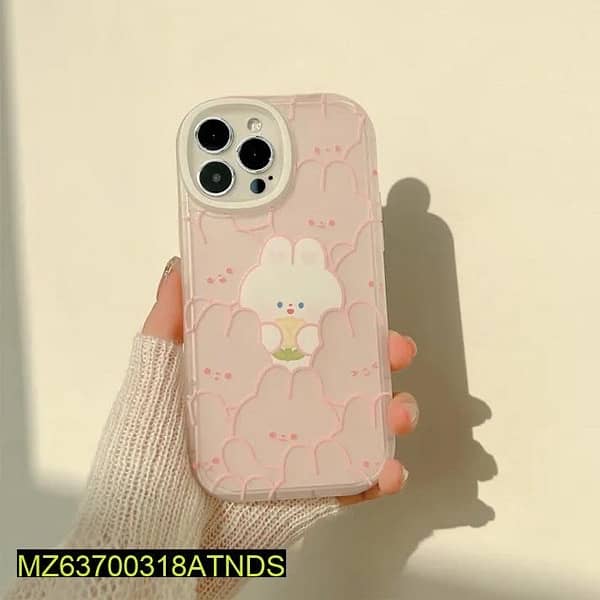 iPhone back Case only-Cute Pink Rabbits Design 3