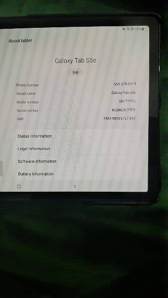 SAMSUNG GALAXY TAB S5e 12