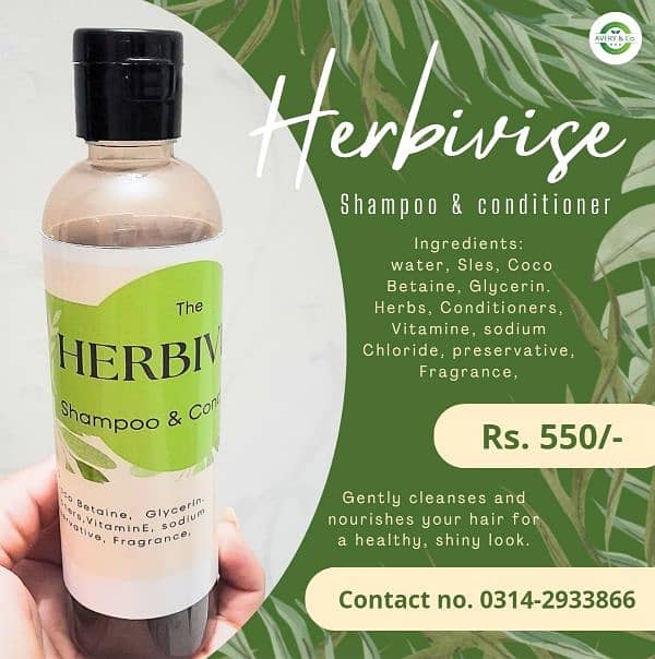 herbal and organic shampoo 1