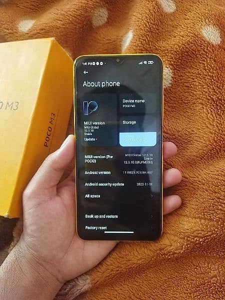 poco m3 4/64gb with box official 3