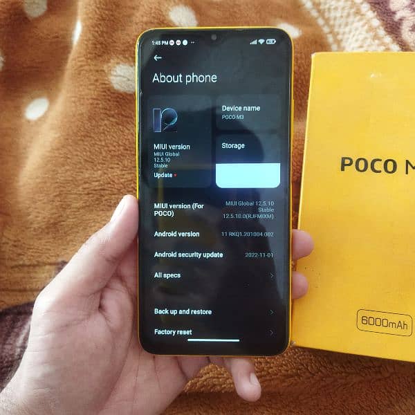 poco m3 4/64gb with box official 9