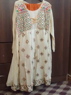 mirror Work frock With Garara New Condition Suit 10/10