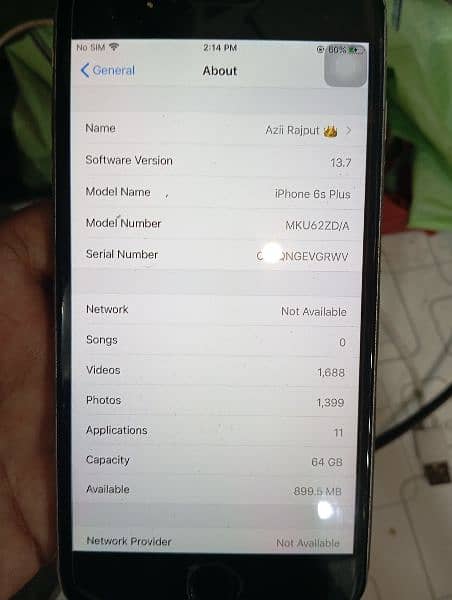 6s Plus 64gb bypass All ok koi foult nhi hain 1