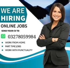 Part time & Online work available for Male/female/student  Required