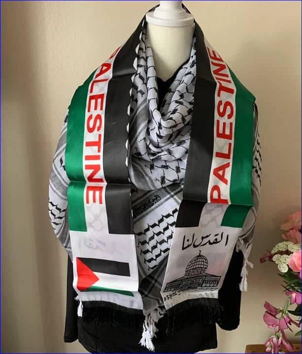 Palestine flag & Muffler, Iran Flag, Russia flag ,Delivery from Lahore 6