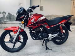 Honda cb150f Red 2022 Punjab registered smartcard file no plates avilb