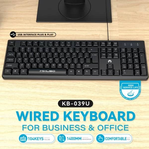 MIKUSO KB-039U WIRED KEYBOARD 1