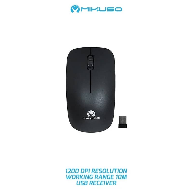 Mikuso KB-C019 Keyboard & Mouse Wireless Combo 1