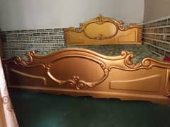 King Bed Golden color