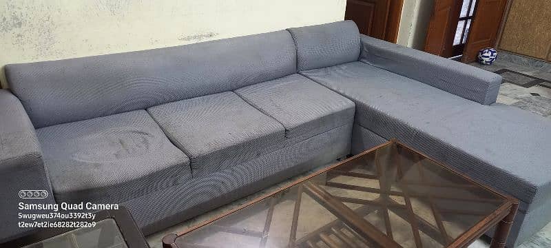 used L shape sofa 0