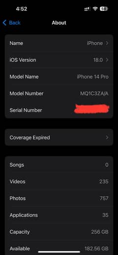 Iphone 14 pro 256 Hk pta approved