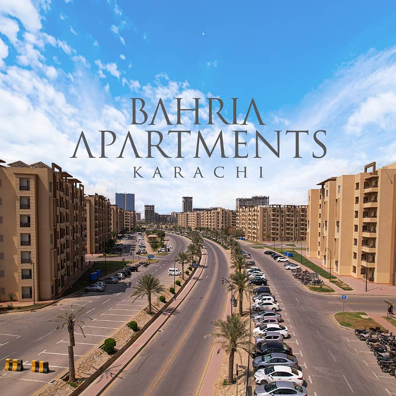 950 SQ. FTs 2 bedroom Luxury Flat Available For Sale in Precinct 19 Bahria Apartments BAHRIA TOWN KARACHI 0