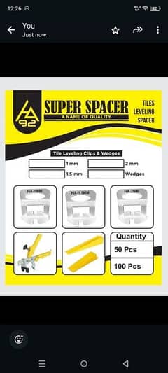 Tile Leveling Spacer