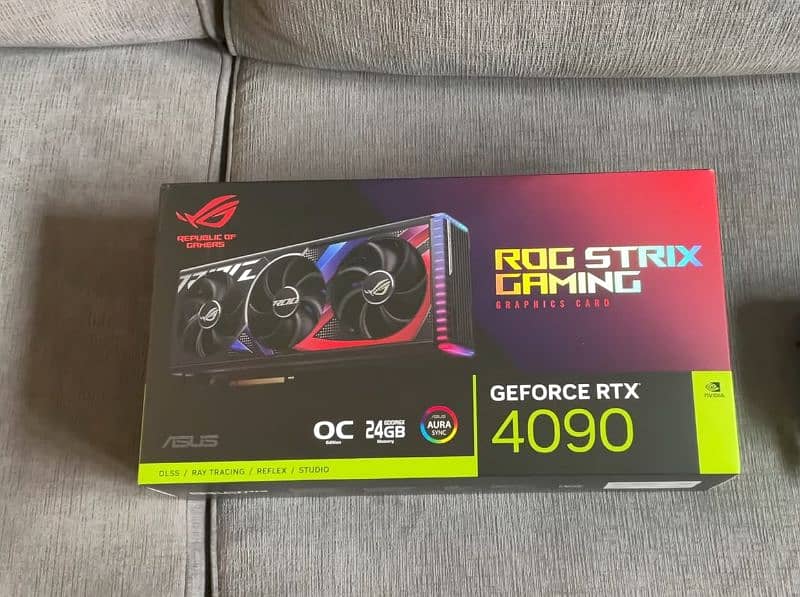 Asus Rog Strix Rtx 4090 24gb gpu box packed 0