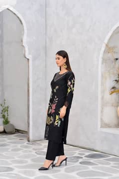 3Psc Dress/ Khaddar Print Dress/Woman Khaddar Dress/Stitch Dress