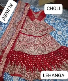 Farshi Lehenga stich with jewelry