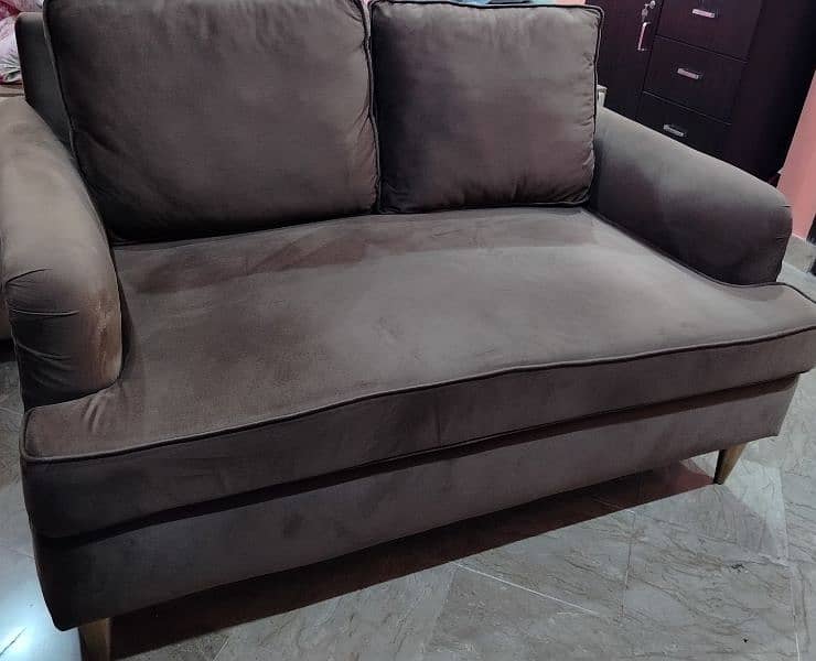 2 Seater Sofa Velvet 1