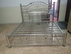 Steel bed 6×6 with mattress 03418360089 only call