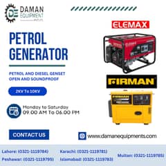 PETROL GENERATOR 5kVA Elemax , Genetrator