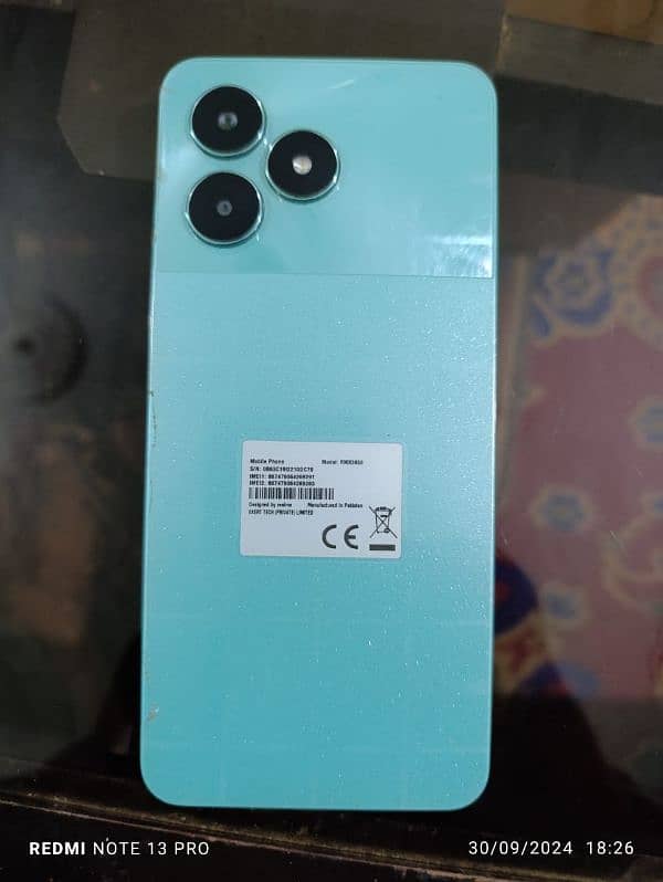 Realme c51 4+4gb 64gb 10 by 10 condition only mobile 1