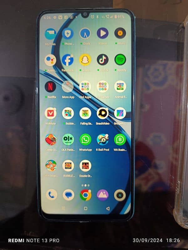 Realme c51 4+4gb 64gb 10 by 10 condition only mobile 4