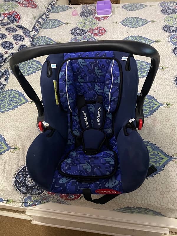 Imported Weeler Baby Carry Cot & Car Seat 3