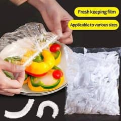 50pcs disposible reusable elastic food wrap