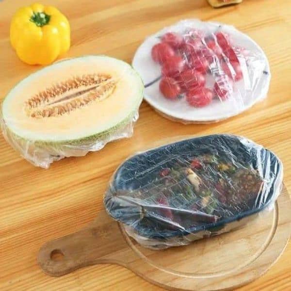 50pcs disposible reusable elastic food wrap 1