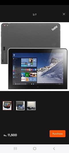 lrnovo thinkpad 10 inch windows tab