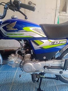 HONDA CD 70 2024 MOAL BLUE COLOUR