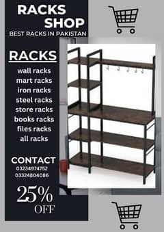 pharmacy racks , wearhouse racks , baskits , trolleys , store racks