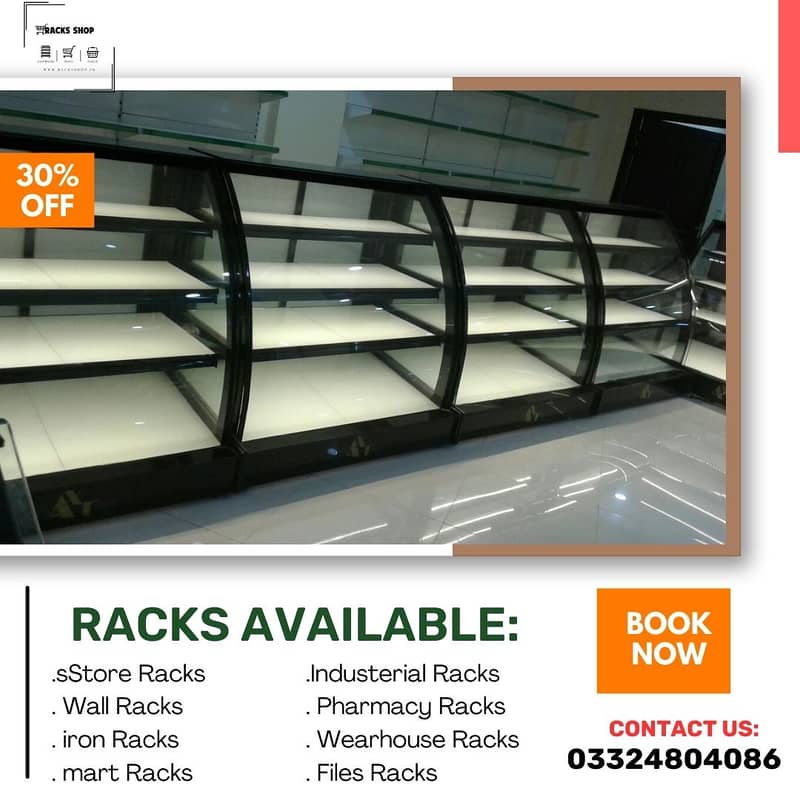 Wall Rack/ Store Rack/ Cash Counter/ Trolleys/ Baskets/ POS 6