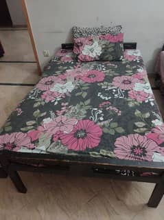 SINGLE BED WITH MATTRESS