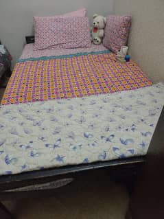 SINGLE BED WITH MATTRESS