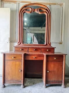 Dressing Table, Vintage wood furniture.