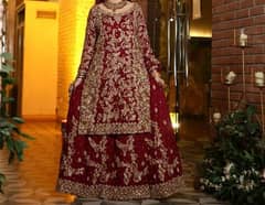 long shirt with shrara bridal dress