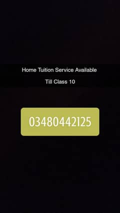 Home Tuition Service Available