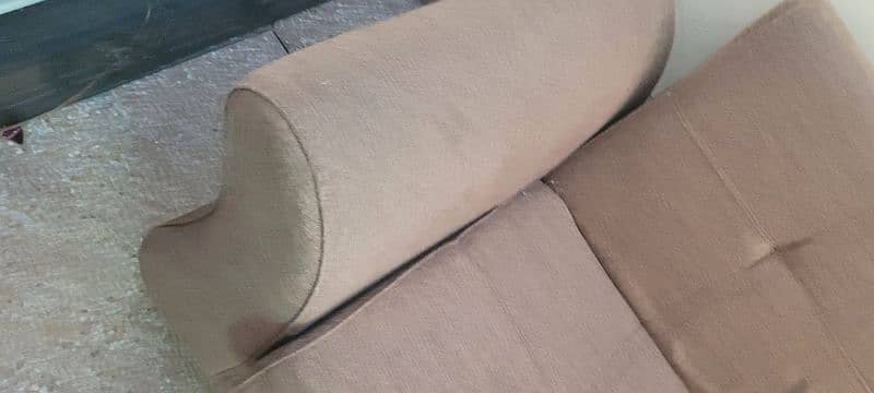 A molty foam sofa cumbed slightly use 3